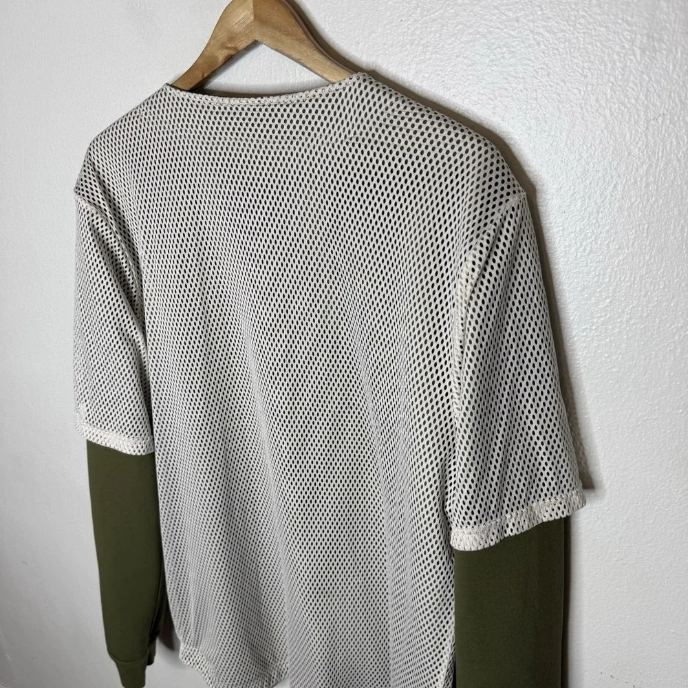 Adidas‎ Reversible Baseball Track Jacket Green White Mesh Athleisure Mens Large